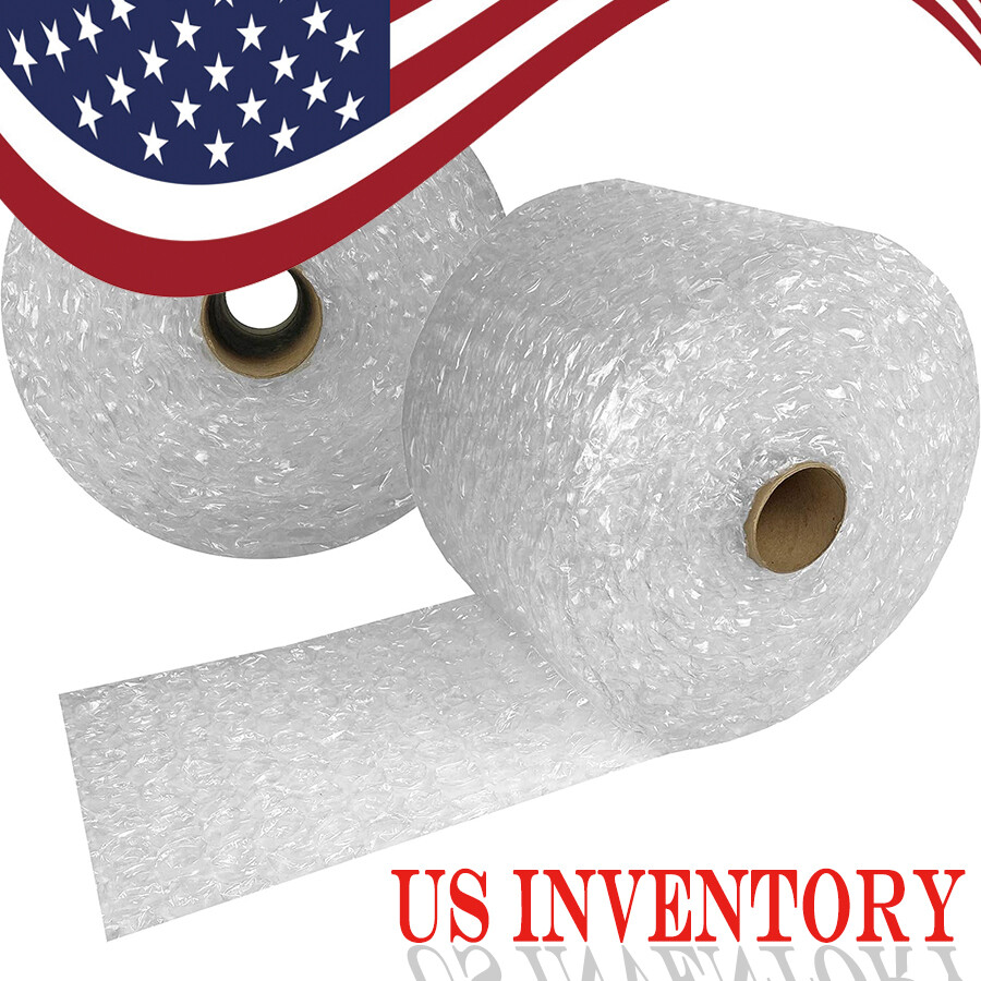 Buffer roll 1/2 perforated 12 bubble rolls large 12 width 75 feet, transparent