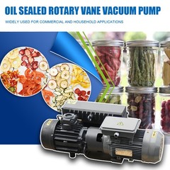 220V 2HP Single Stage Oil Sealed Rotary Vane Vacuum Pump For Printing Machinery