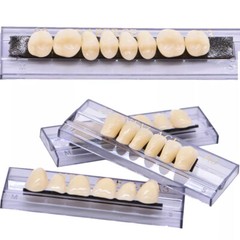 168Pcs Dental Acrylic Resin Denture 23# Shade A3 Full Upper Lower False Teeth