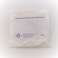 Standard Magnesium carbonate fine powder, 100g (Hydrated, pigment, filler)