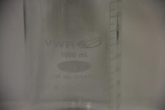 Lot of 6 VWR 10754-820 89000-240 1000mL Media Storage Bottles + Screw Caps