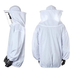 Beekeeping Protective Bee Suit Ventilated Jacket with Long Gloves & Veil Hood