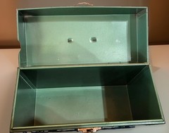 VTG Metal File Box No Key Excelsior USA 12×5.5×10 Industrial Green Steel Chest