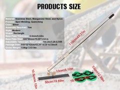 Concrete Trowel Cement Surface Smoothing Tool Extension Handle w/Finishing Shoes