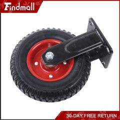 Findmall Fixed Plate 8″ Caster Wheels PU Load-Bearing Capacity 518 Pounds