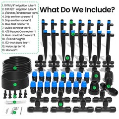 230FT Quick-Connect Drip Irrigation 33FT Main tube+Father’s Day Gift for Dad