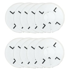 10 PC Rack Divider Size L Large White Round Ring Sizing Hanger Retail Lalbel
