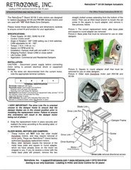 DuroZone RM-MB Replacement Damper Motor # 35139