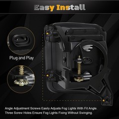 Led Fog Lights for 2013-2018 Ram 1500 & 2019-2021 RAM 1500 Classic Pickup