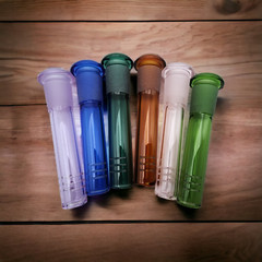 Colored Glass Downstem – 18mm to 14mm