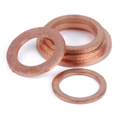 M5 M6 M8 M10 M12 M14 Metric Copper Sealing Washers Flat Sump Plug Gasket Rings