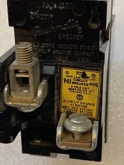 Pushmatic P230 circuit breaker, 30 amps, 2 poles, Box Lugs 120/240 VAC, used (C)