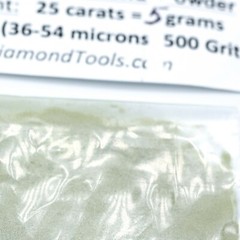 TechDiamondTools Diamond Powder 500 Grit 36-54 Microns, 25 cts = 5 Grams