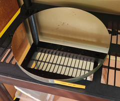 Huge Front Surface Mirror 16″d x 1-1/4t from Jones & Lamson optical comparator