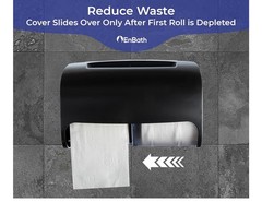 Commercial Toilet Paper Dispenser Wall Mount, Double (2 Roll) Locking 2 pack