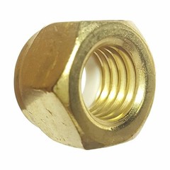 3/8-16 Solid Brass Hex Locknut Nylon Insert Elastic Stop Lock Nuts Qty 500