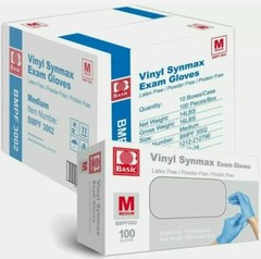 1000Pcs Disposable Synmax Vinyl Exam Gloves Latex-Free & Powder-Free -Medium