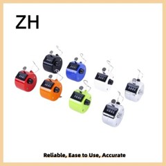 2 PCS 4 Digit Number Dual Clicker Golf Hand Tally Counter Metal Handy Convenient