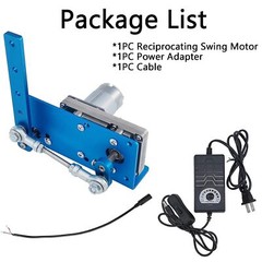 DIY Design 24V Reciprocating Swing Motor 20-120 Degrees Adjustable Speed 90rpm