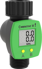 Water Flow Meter for Garden Hose for Watering or Filling RV Tank – Monitor Usage