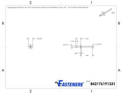 Large Flange Pop Rivets 1/8″ x 3/16″ Aluminum Dome Head (4-3) Blind Qty 100