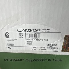 Blue COMMSCOPE GigaSpeed XL Category 6 Cable Plenum 1000ft 2071E 4/23 U/UTP