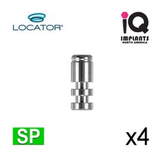 Zest Locator Genuine Female Lab Analog, 4mm (4 Pack)