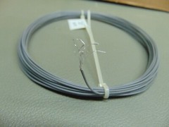 25 feet 24 AWG Silver Plated copper PTFE Wire Gray 19 strand made in USA SPC