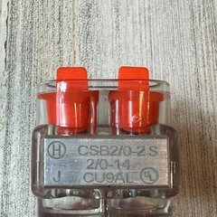 Qty 10 – HOMAC T&B CSB 2/0-2 S Alum Insulated connector block-2 Port 1 Way Tap