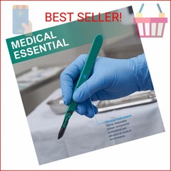 MED PRIDE Sterile Disposable Surgical Scalpels 10 Pack, Individually Wrapped Pro