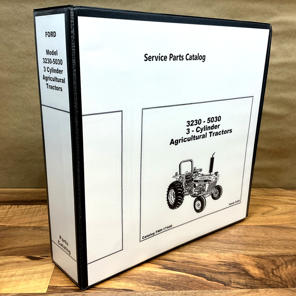 Parts Catalog for Ford New Holland 4830O 3930H Tractor Schematics Manual Book
