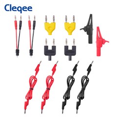 Cleqee 92PCS Multimeter Test Lead Kit Alligator Clip for Automotive Electrical
