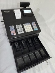 SHARP XE-A207 CASH REGISTER Control System Electronic With Key And Manual Tested