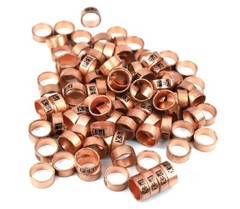 200 Pack High Quality 1/2″ PEX Copper Crimp Rings Lead Free for 1/2″ PEX Tubing