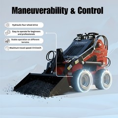 FREE SHIP NEW TYPHON STOMP Mini Skid Steer Loader 23HP EPA Engine Three pumps