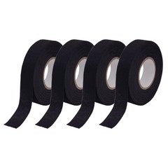 Electric Insulation Tape Fabric, 3/4In x 50ft Automotive Cloth, Black