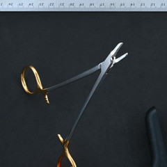 Aesculap BM045R Durogrip TC Ryder Needle Holder 6 7/8 in Serrated Jaw