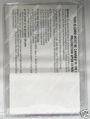 Auto Insurance Registration ID Card Holders Clear-Plastic Front Double Pocket