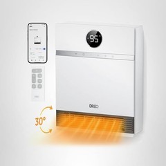 DREO WH517S Smart Wall Heater 1500W WiFi Alexa 150 sq ft Timer Oscillation