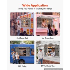 Uimoso 45×30 in Aluminum Alloy Concession Window for Food Truck Service
