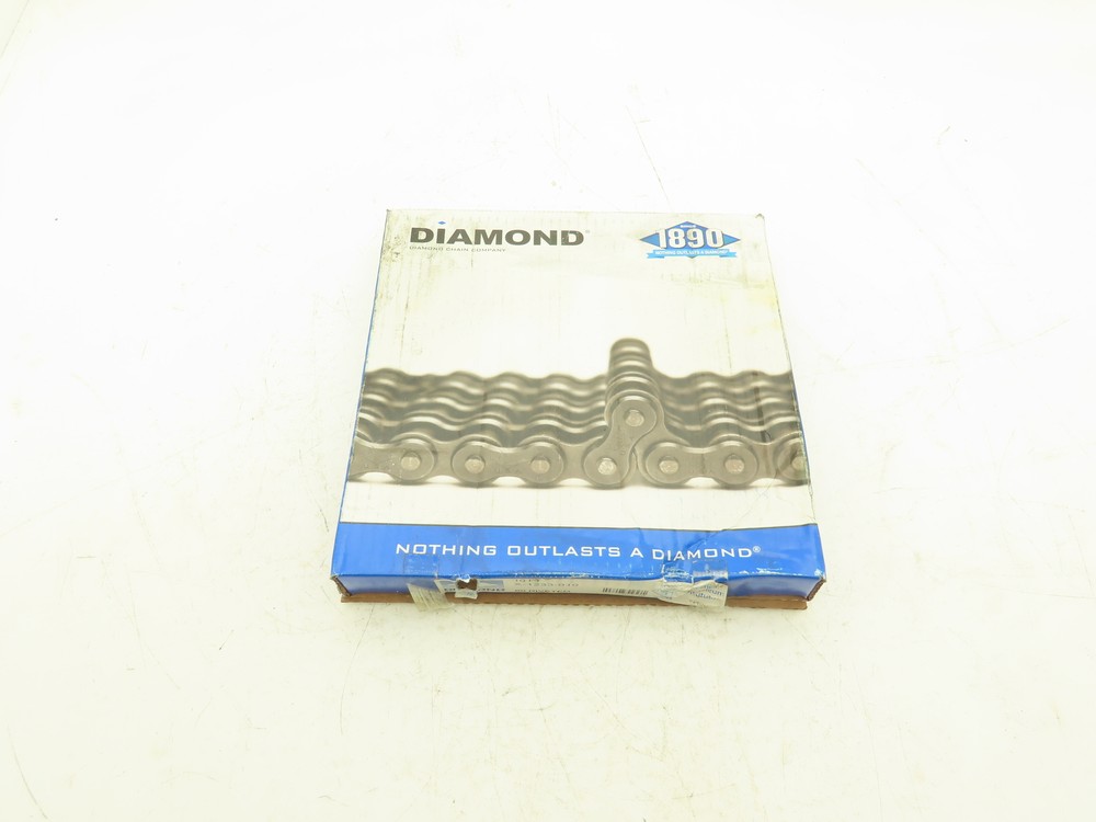 Diamond X-1233-010 Roller Chain #60 Riveted 10′ Single Strand