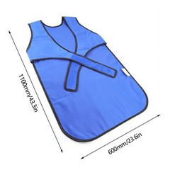 Blue Medical X-Ray Protection Apron Lead Rubber Radiation Protection Vest (L).