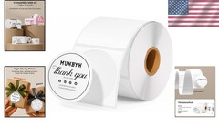 Self-Adhesive 2-Inch Thermal Labels, 750 Roll – Clear Print & Wide Compatibility