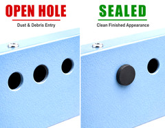 11mm Rubber Hole Plugs Push In Foot Bumper Compression Stem Various Pack Sizes