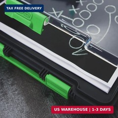 Dexas Clearview Clipcase clipboard13.75 X 9.5 in, Green. See Papers Clearly Outd
