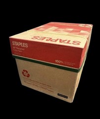 Staples- Recycled Copy Paper 8.5″x 11″ Letter Size, 10 Reams ***