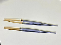 2X HU FRIEDY Castroviejo straight Needle Holder 7″ 18cm NH5024SiM NH5024RC