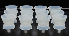DENTAL LAB FLEXIBLE SILICONE DAPPEN DISH MIXING BOWL CUP 30ml LARGE 12pc Per Box