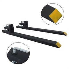 Clamp On Bucket Loader Attachment Skid Steer Tractor Pallet Forks 60″ 4000Lbs