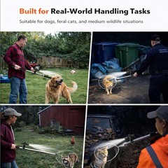 Animal Catch Pole Control Tool – 60″-92″ Adjustable Noose Pole Animal Control…